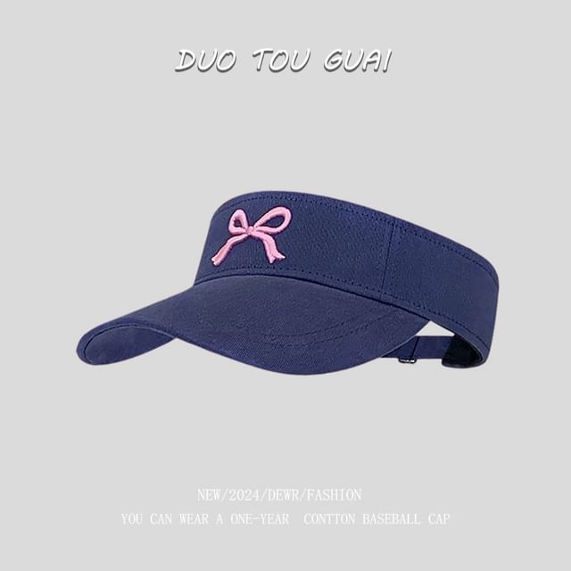 Visor Bow Embroidered Sun