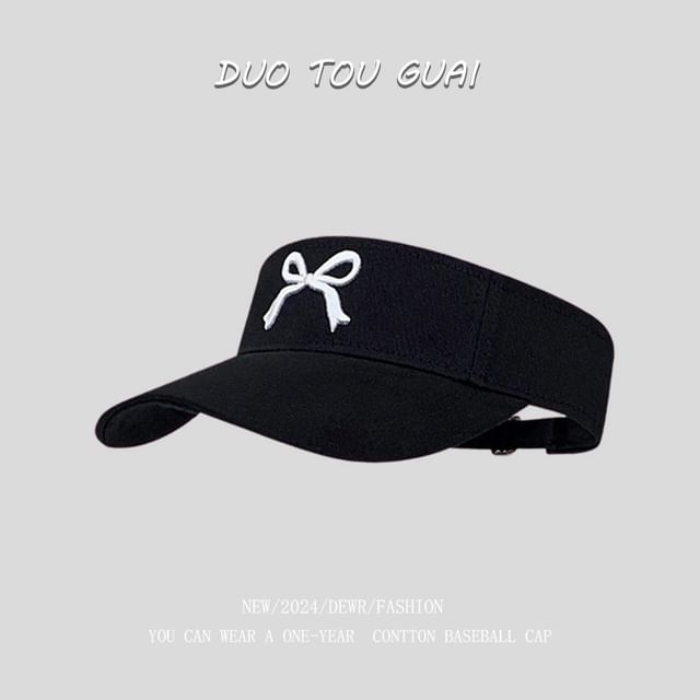 Visor Bow Embroidered Sun
