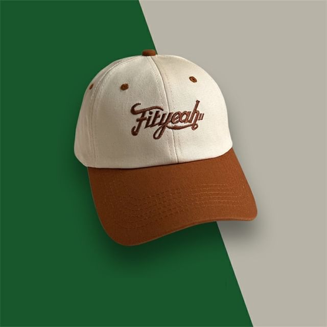 Embroidered Baseball Cap Panel Lettering