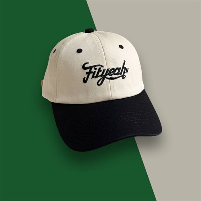 Embroidered Baseball Cap Panel Lettering