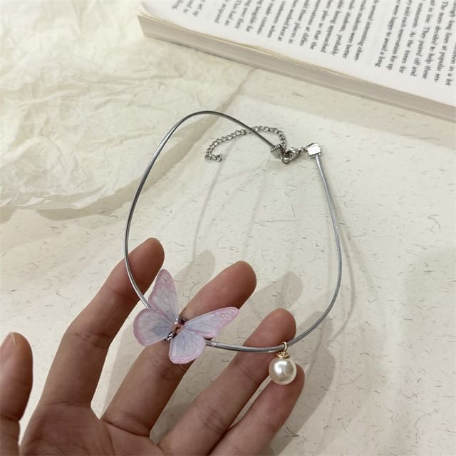 Choker Alloy Butterfly