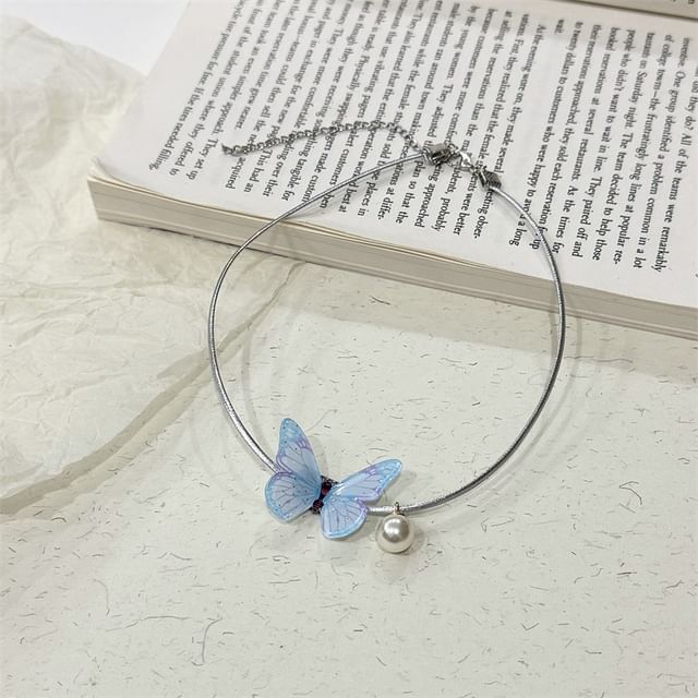 Choker Alloy Butterfly