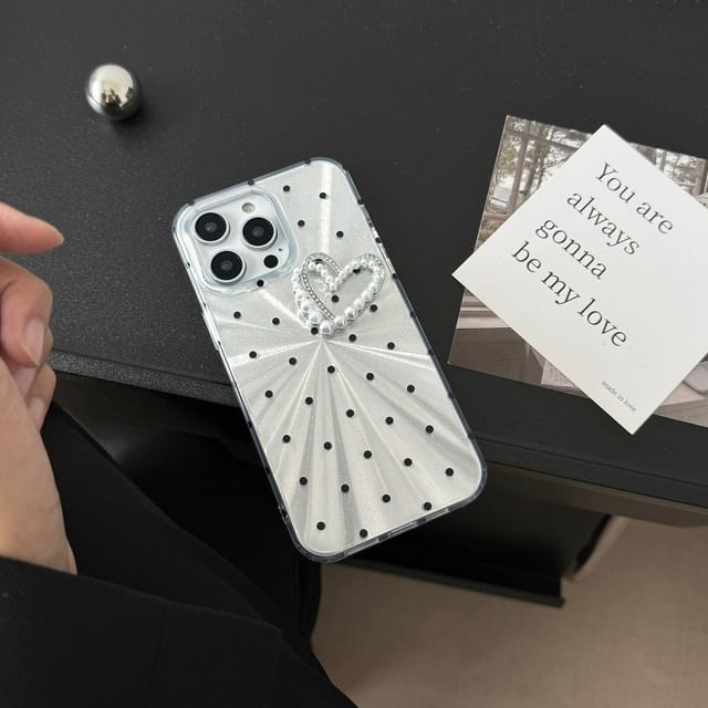 Dot Heart Polka Case Phone