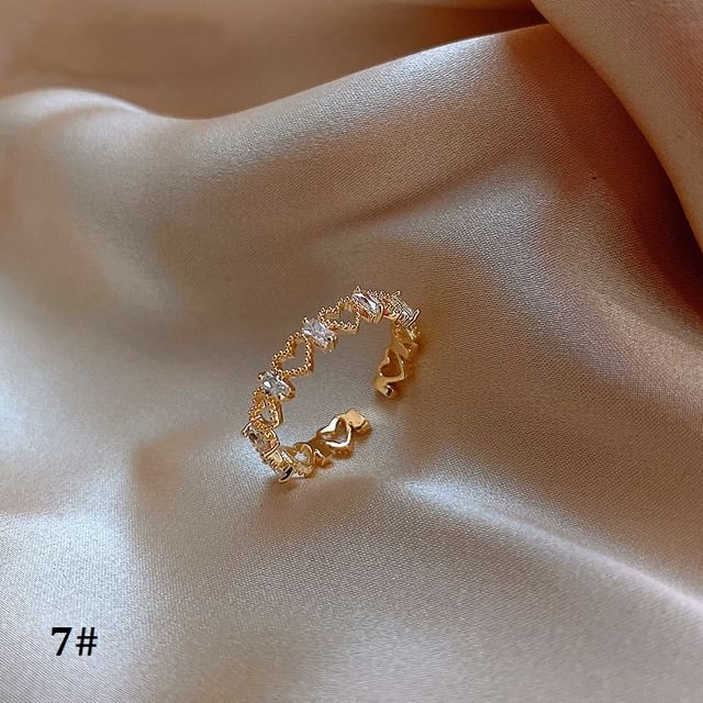 Embellished Ring (Various Alloy Open Designs)