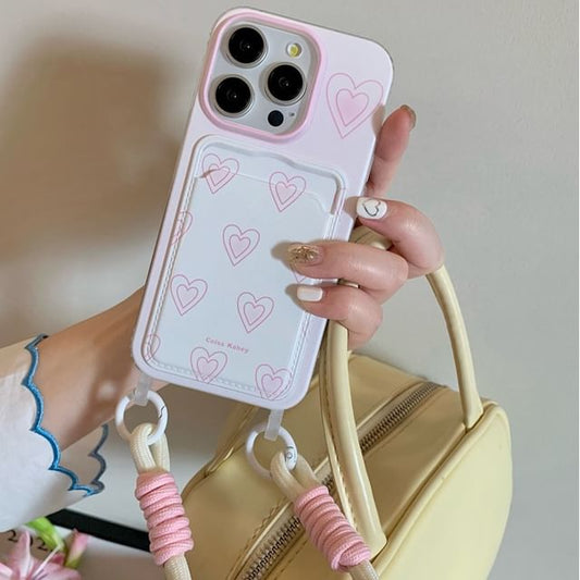 Phone Holder Case Heart Card
