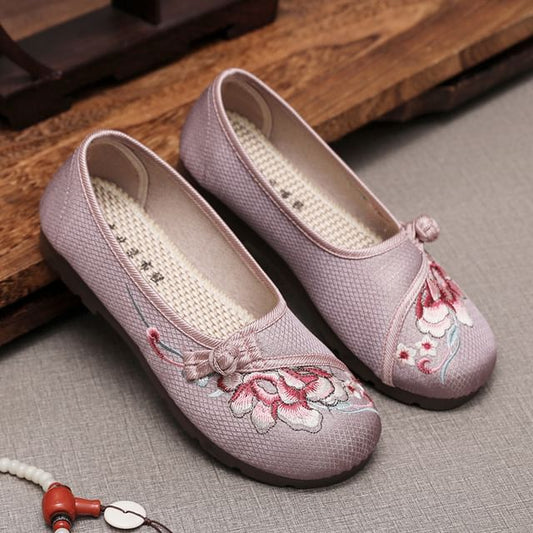 Embroidered Flats Flower