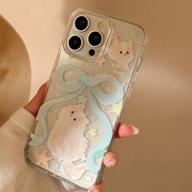 Phone Cat Case Ribbon