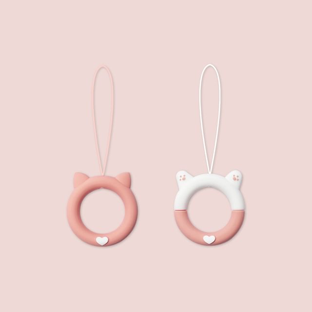 Cat Silicone Phone Charm  / Set