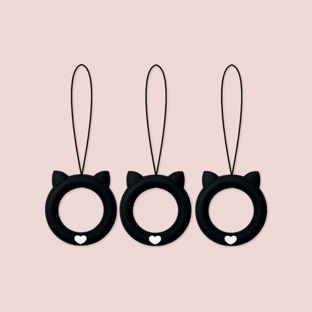 Cat Silicone Phone Charm  / Set