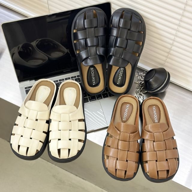 Woven Plain Sandals