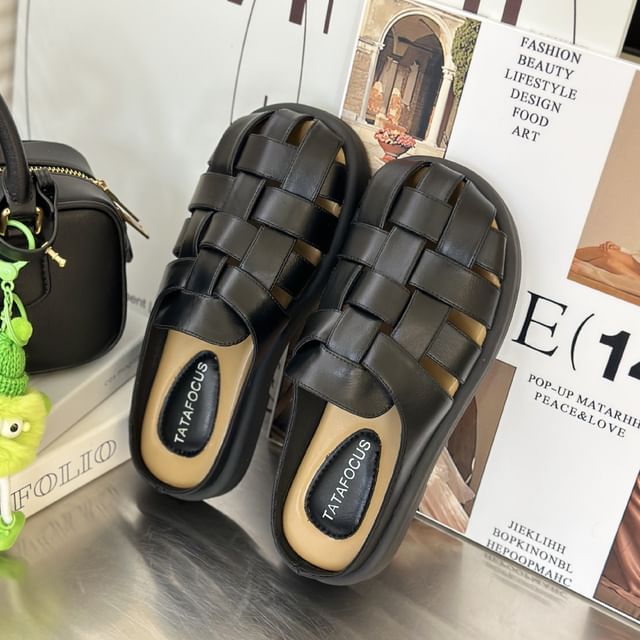 Woven Plain Sandals