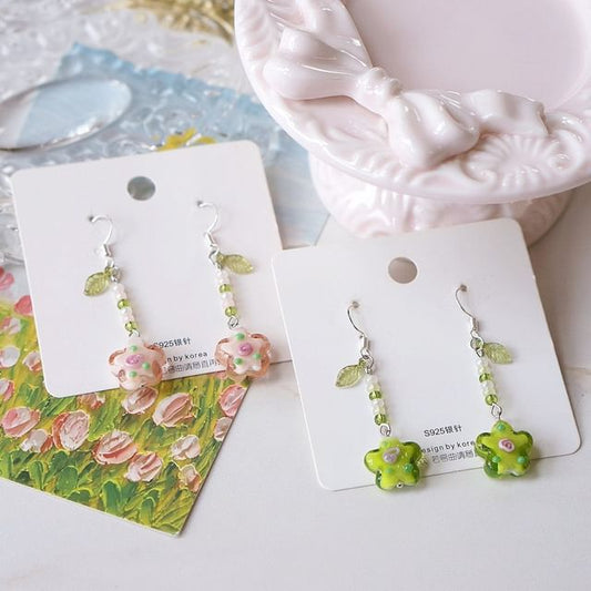 Alloy Earring Dangle Floral