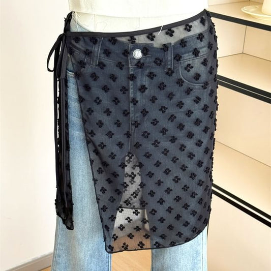 Apron Skirt Half Lace