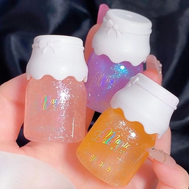 Glitzer-Lipgloss – 3 Farben