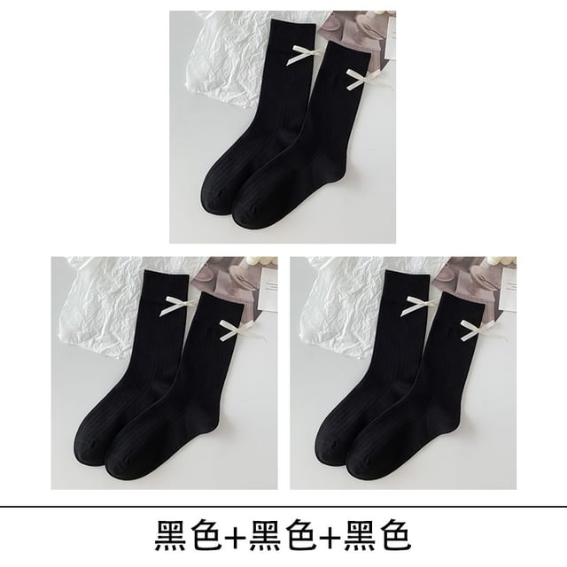 Bow Socks Set