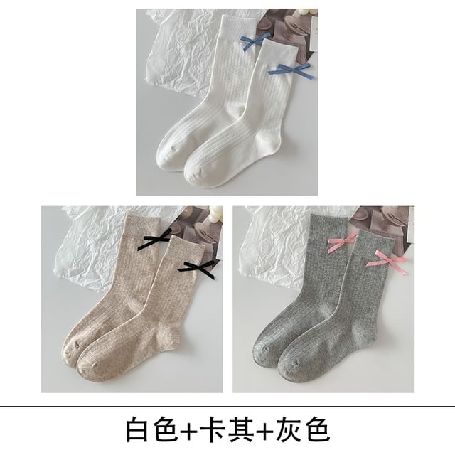 Bow Socks Set