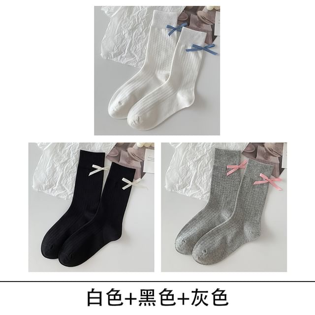 Bow Socks Set