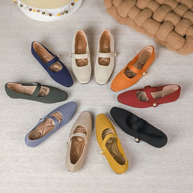 Mary Flats Jane Plain Fabric