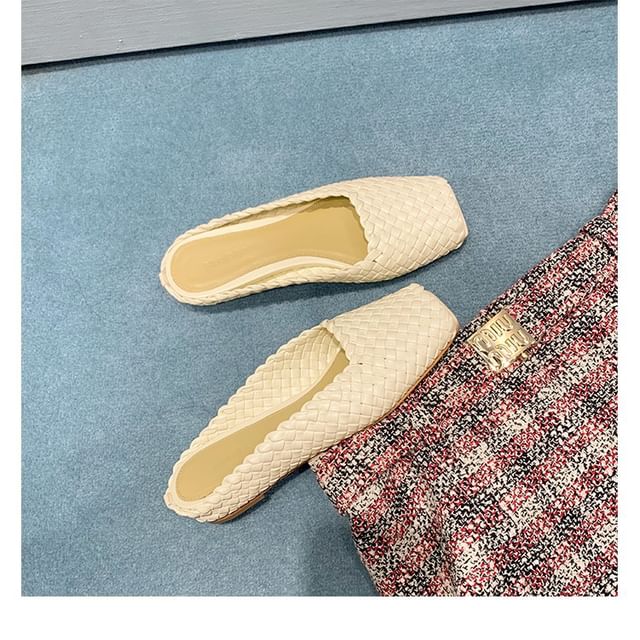 Peep Leather Genuine Flats Toe