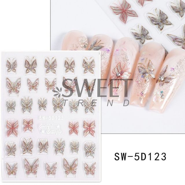 Butterfly Nail Art Stickers