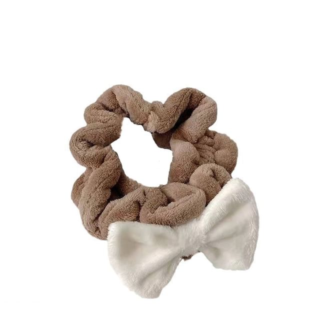 Bow Wash Face Headband Ruffle