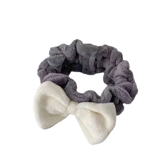 Bow Wash Face Headband Ruffle