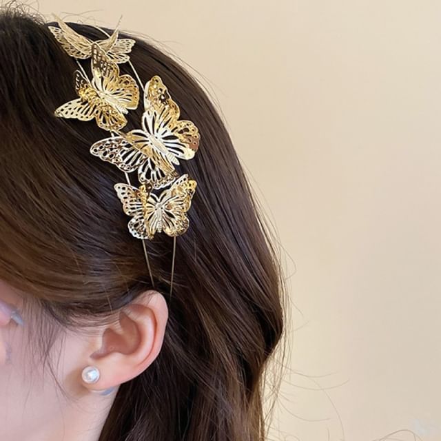 Headband Butterfly Alloy
