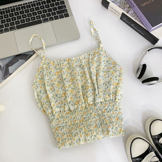 Camisole-Top mit Blumenmuster