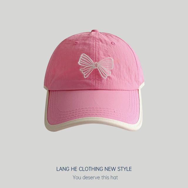 Bow Piped Baseball Cap