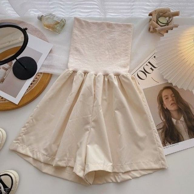 Plain Romper Strapless