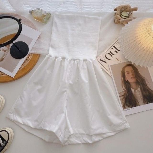 Plain Romper Strapless