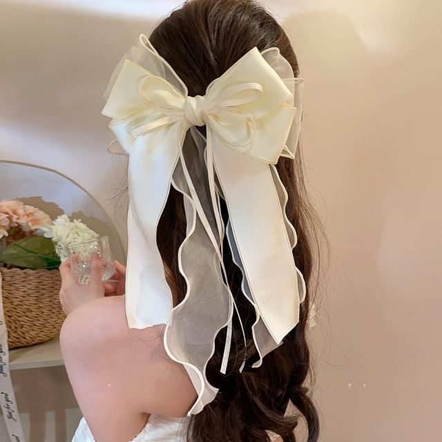 Clip Organza Bow Hair