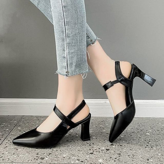 Sandals Slingback Plain High Heel