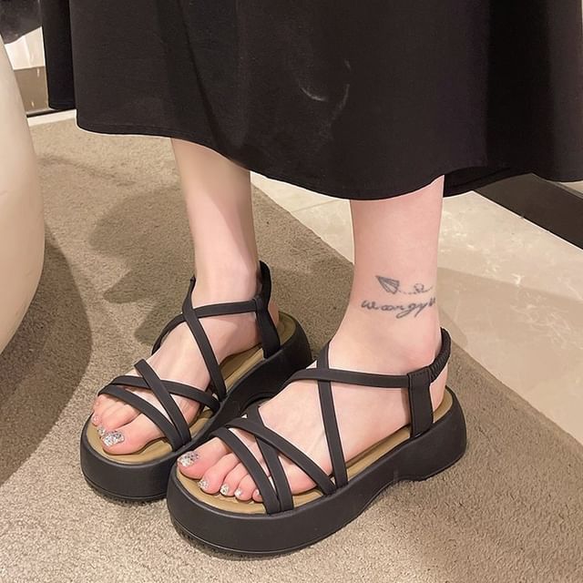 Plain Sandals Platform