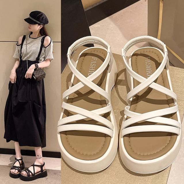 Plain Sandals Platform