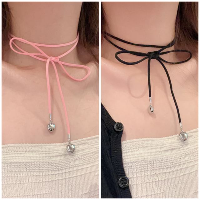 Heart Choker Bow