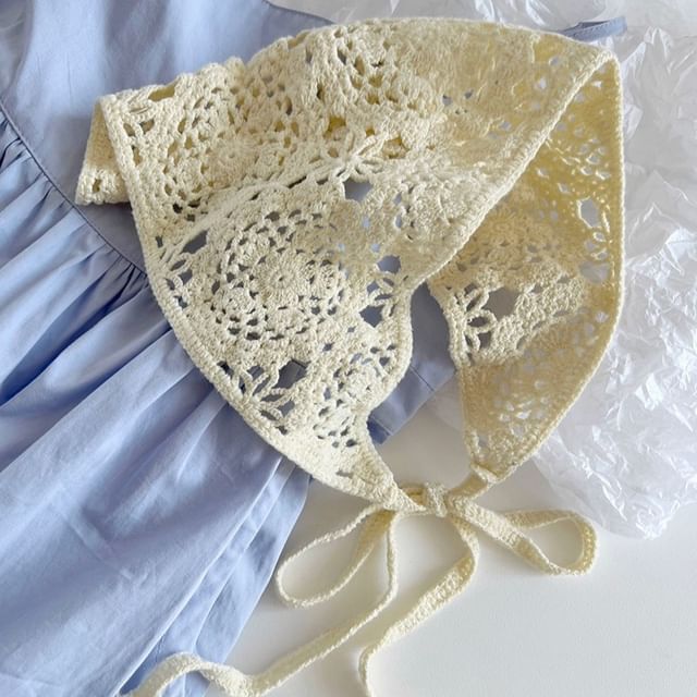 Plain Knit Crochet Headkerchief