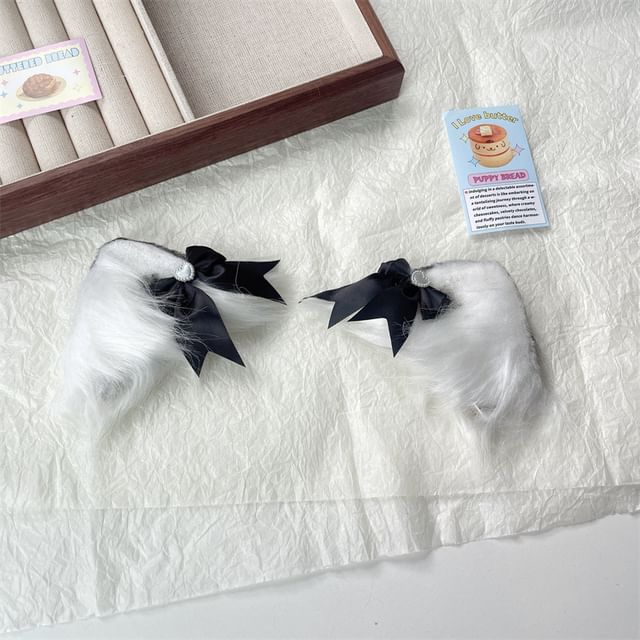 Bow Fluffy / Headband Clip Cat Lace Ear Hair
