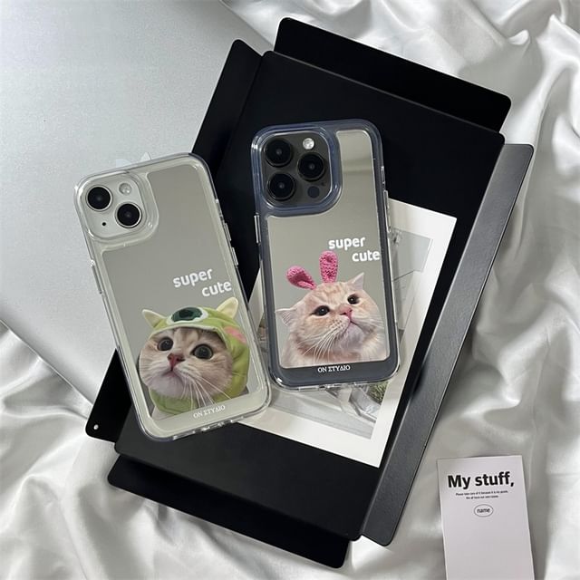 Mirrored Phone Cat Case