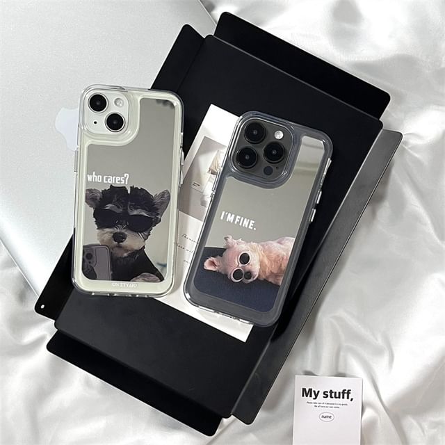 Phone Mirrored Dog Case