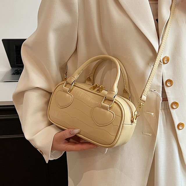 Croc Bag Handle Crossbody Top Grain