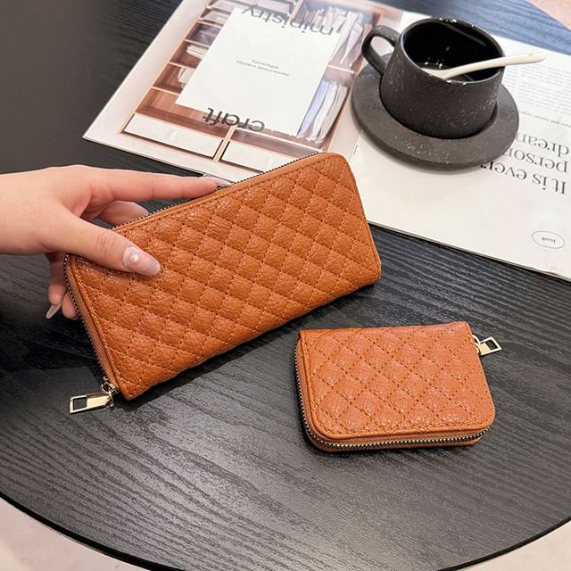 Quilted Long Wallet