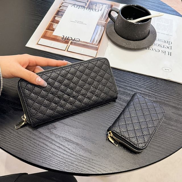 Quilted Long Wallet