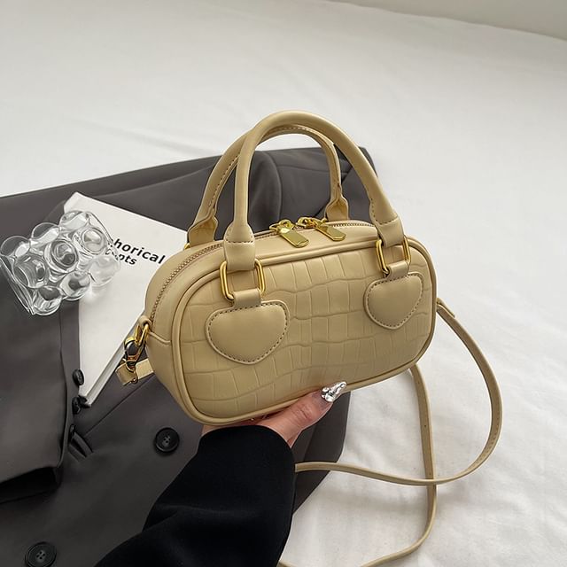 Croc Bag Handle Crossbody Top Grain