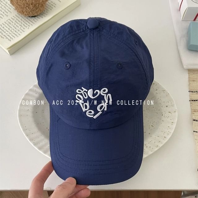 Cap Baseball Lettering Embroidered