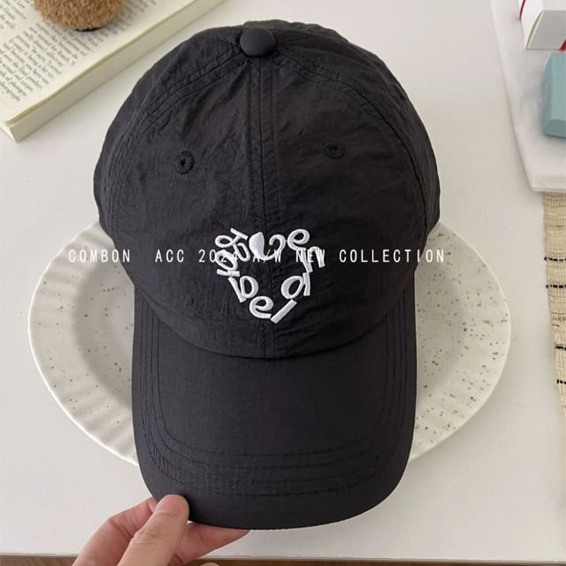 Cap Baseball Lettering Embroidered
