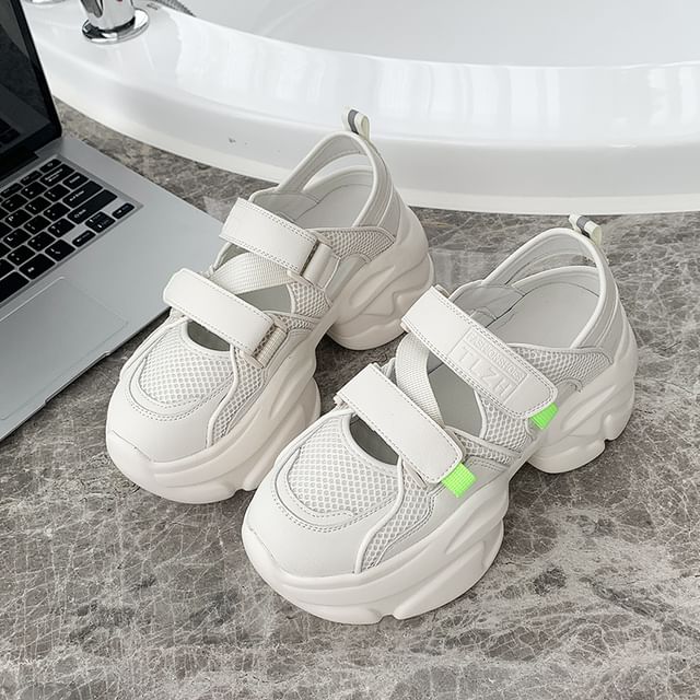 Platform Panel Sneakers Cutout
