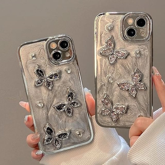 Case Butterfly Phone Rhinestone