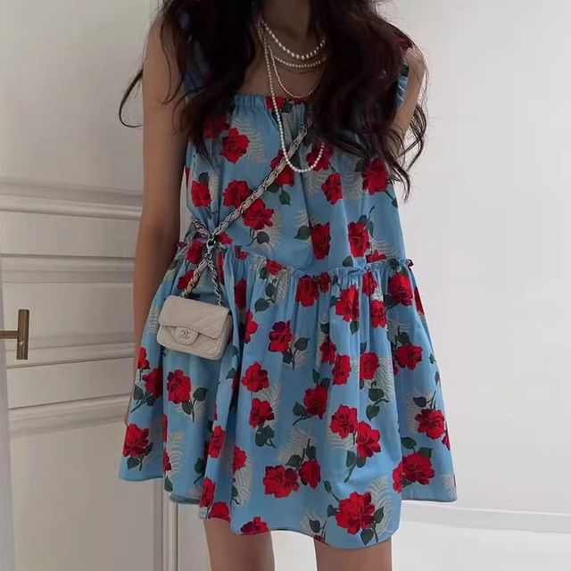 Sundress Sleeveless Floral Mini