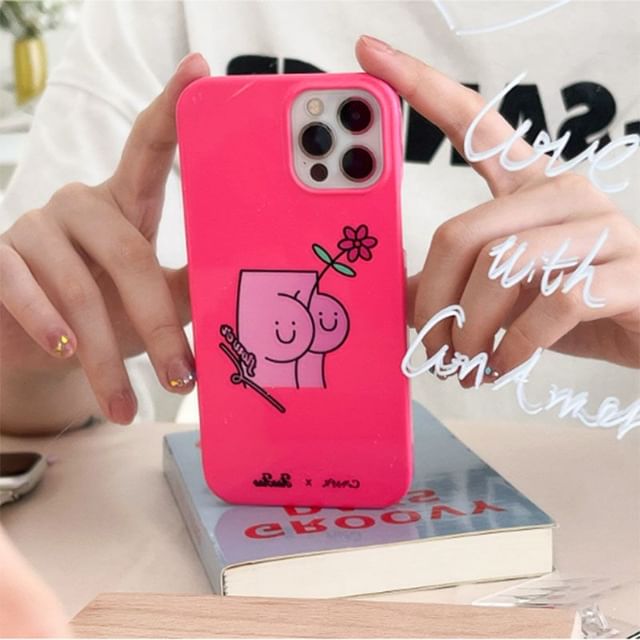 Case Floral Butt Phone